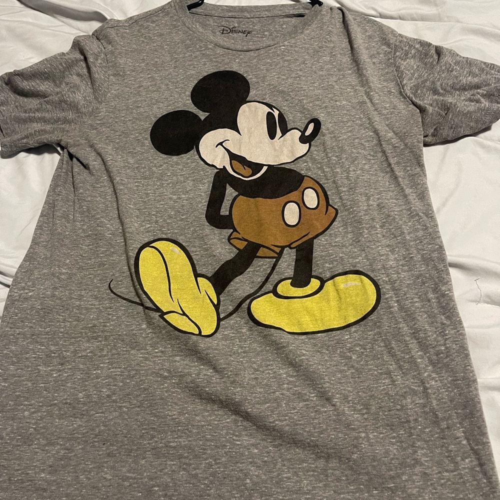 Grey Mickey Mouse shirt. Disney brand. Size large.